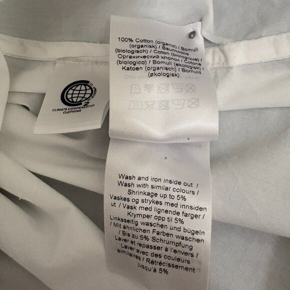 Ganni White Bow Detail Mini Dress XS - Picture 11 of 11